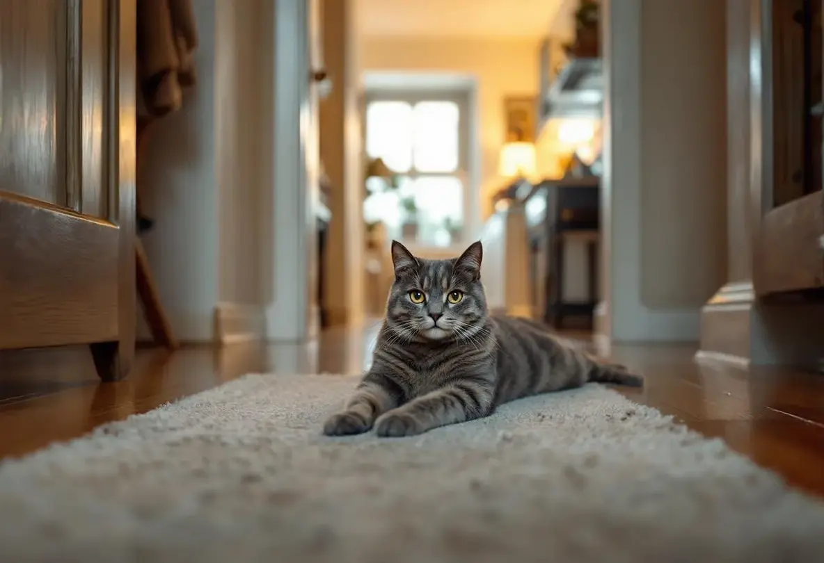 Pourquoi votre chat adore-t-il autant s’installer pile dans votre passage ?